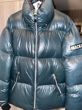 Mackage Shiny Hunter Green Quilted Puffer Jacket